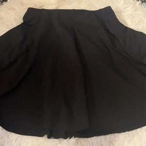 Flare black skirt